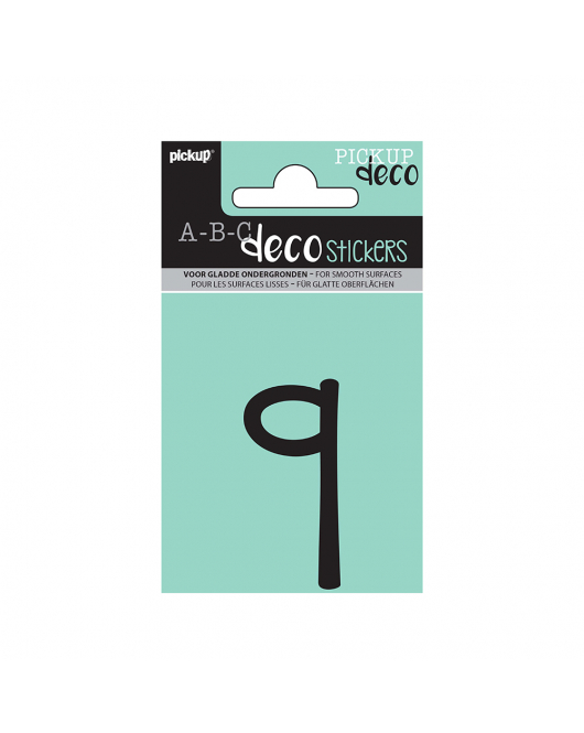 PLAKLETTER MILA 60 MM ZWART Q