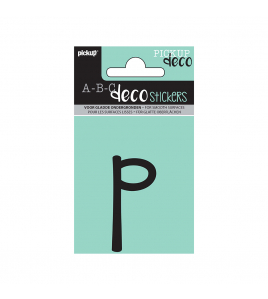 PLAKLETTER MILA 60 MM ZWART P