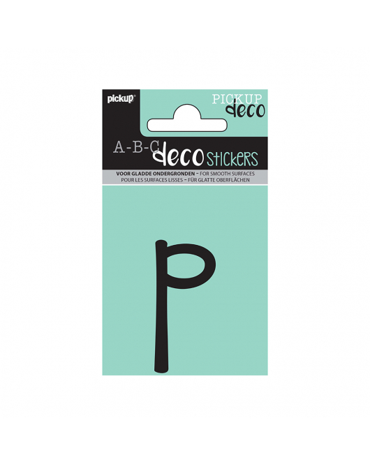 PLAKLETTER MILA 60 MM ZWART P