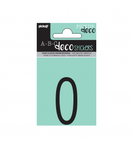 PLAKLETTER MILA 60 MM ZWART O