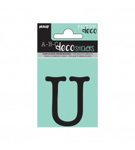 PLAKLETTER MAUD 60 MM ZWART U