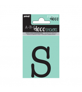 PLAKLETTER MAUD 60 MM ZWART S