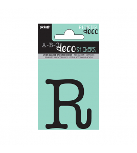 PLAKLETTER MAUD 60 MM ZWART R