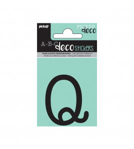 PLAKLETTER MAUD 60 MM ZWART Q