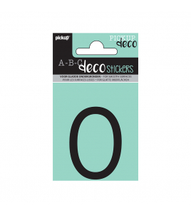 PLAKLETTER MAUD 60 MM ZWART O