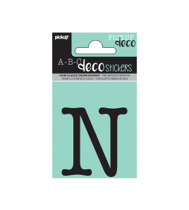 PLAKLETTER MAUD 60 MM ZWART N