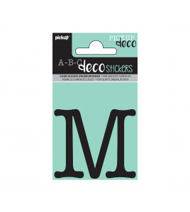 PLAKLETTER MAUD 60 MM ZWART M