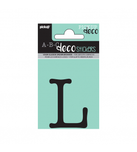 PLAKLETTER MAUD 60 MM ZWART L