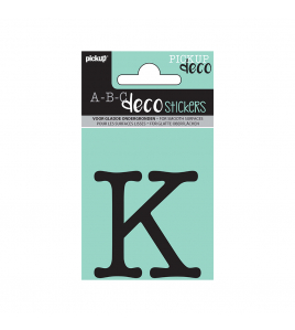 PLAKLETTER MAUD 60 MM ZWART K