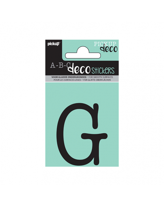 PLAKLETTER MAUD 60 MM ZWART G