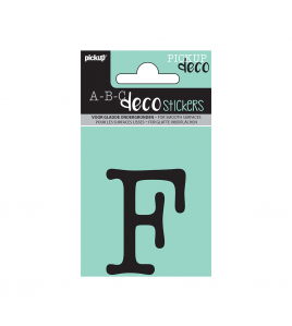 PLAKLETTER MAUD 60 MM ZWART F