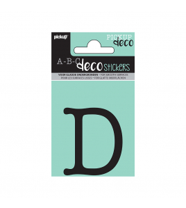 PLAKLETTER MAUD 60 MM ZWART D