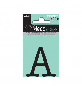 PLAKLETTER MAUD 60 MM ZWART A