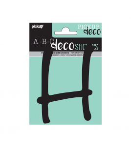 PLAKLETTER LYNN 120 MM ZWART H