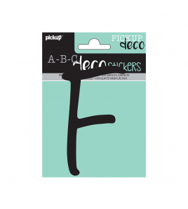 PLAKLETTER LYNN 120 MM ZWART F