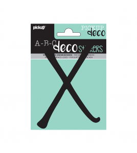 PLAKLETTER LYNN 120 MM ZWART X