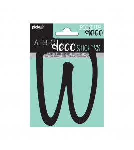 PLAKLETTER LYNN 120 MM ZWART W