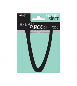 PLAKLETTER LYNN 120 MM ZWART V