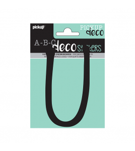 PLAKLETTER LYNN 120 MM ZWART U