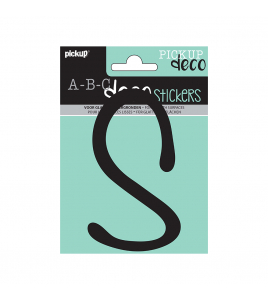 PLAKLETTER LYNN 120 MM ZWART S