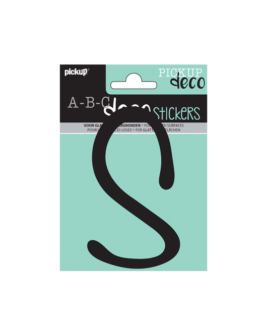 PLAKLETTER LYNN 120 MM ZWART S