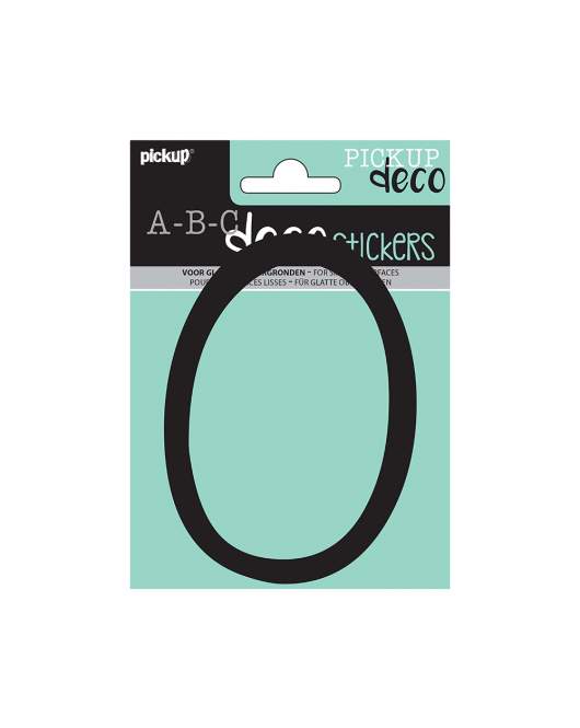 PLAKLETTER LYNN 120 MM ZWART O