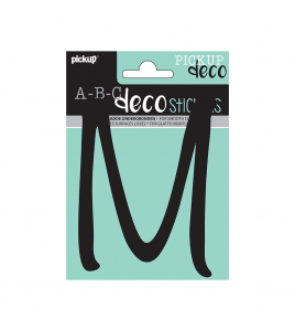 PLAKLETTER LYNN 120 MM ZWART M