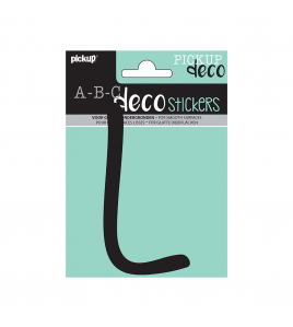 PLAKLETTER LYNN 120 MM ZWART L