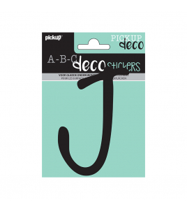 PLAKLETTER LYNN 120 MM ZWART J