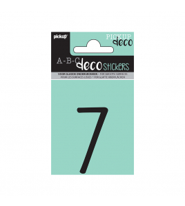 PLAKCIJFER MILA 60 MM ZWART 7