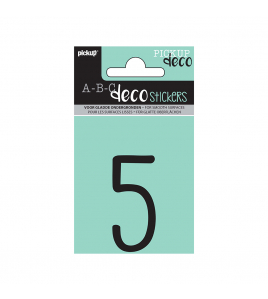 PLAKCIJFER MILA 60 MM ZWART 5