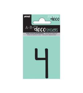 PLAKCIJFER MILA 60 MM ZWART 4