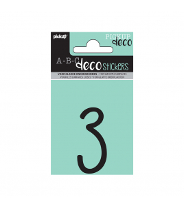 PLAKCIJFER MILA 60 MM ZWART 3