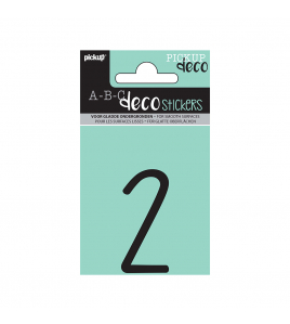 PLAKCIJFER MILA 60 MM ZWART 2