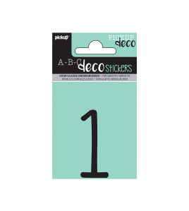 PLAKCIJFER MILA 60 MM ZWART 1