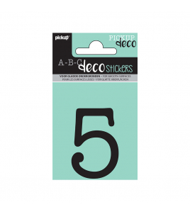 PLAKCIJFER MAUD 60 MM ZWART 5