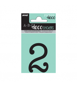 PLAKCIJFER MAUD 60 MM ZWART 2