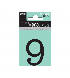 PLAKCIJFER MAUD 60 MM ZWART 9