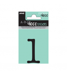 PLAKCIJFER MAUD 60 MM ZWART 1