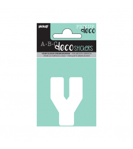 PLAKLETTER ANNA 60 MM WIT Y