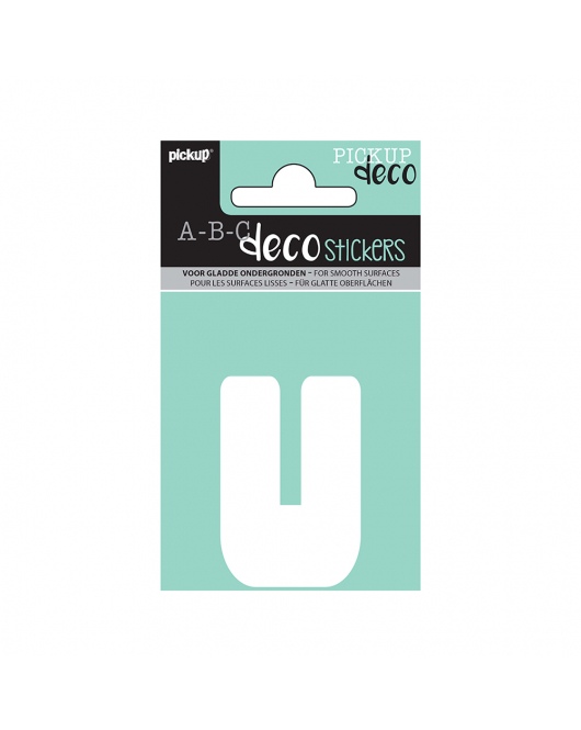 PLAKLETTER ANNA 60 MM WIT U