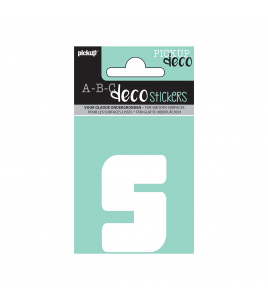 PLAKLETTER ANNA 60 MM WIT S