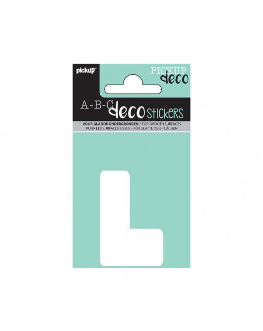 PLAKLETTER ANNA 60 MM WIT L