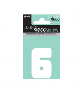 PLAKCIJFER ANNA 60 MM WIT 6