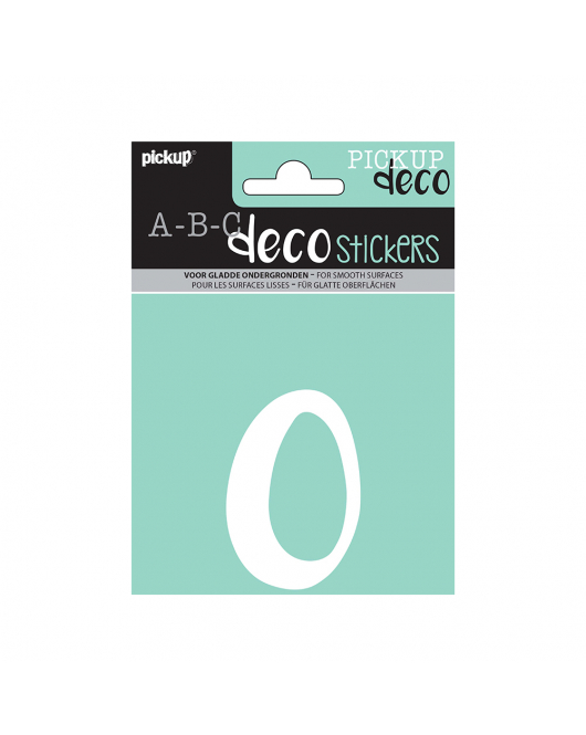 PLAKLETTER ZOE 110 MM WIT O
