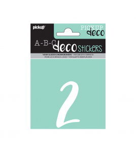 PLAKCIJFER ZOE 110 MM WIT 2