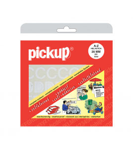 LETTERBOEK HELVETICA WIT 20 MM 261 LETTERS EN LEESTEKENS