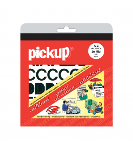 LETTERBOEK HELVETICA ZWART 20 MM 261 LETTERS EN LEESTEKENS