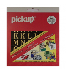 LETTER/CIJFERBOEK GOUD ZWART 18 MM