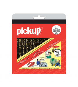 LETTER/CIJFERBOEK GOUD ZWART 10 MM